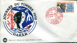 FDC Journée Du Timbre 1958 - Dakar - 15 Mars 1958 - Storia Postale