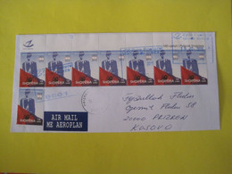 Albania Airmail Letter Sent From Kukes To Prizren (kosova) 2015 - Albania