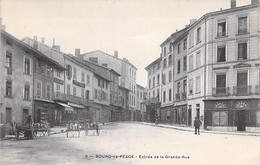26 - BOURG DE PEAGE : Entrée De La Grande Rue ( Commerce - Charettes Avec Pots à Lait ) - CPA - Drôme - Other Municipalities
