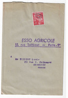 Bande IMPRIME ESSO AGRICILE 8F Moissonneuse Rouge Dest Commercy Yv 112 - 1953-1960