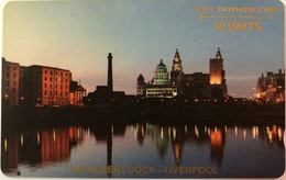 ALBERT :  10u ALBERT DOCK With SMALL NOTCH  (NO CONTROL) USED Probably  RARE ! (not On Colnect) - Jamaica