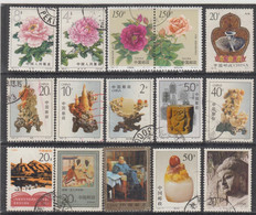 CHINA LOT OF 15 USED STAMPS  FLOWER FLORA - Collections, Lots & Series