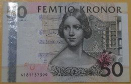 Suède - Billet De 50 Kronor - Jenny Lind - Non Daté - P67 - Neuf - Svezia