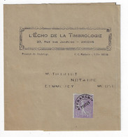 Préoblitéré 45c Semeuse Lignée Violet Sur Bande De Journal Yv Préo 46 Dest Commercy Meuse - 1893-1947