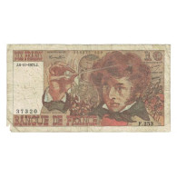 France, 10 Francs, Berlioz, 1975, F.253, AB, Fayette:63.14, KM:150b - 10 F 1972-1978 ''Berlioz''