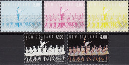 NEW ZEALAND 2003 Royal NZ Ballet 50th Anniversary, $2 High Value, Colour Separations MNH - Baile