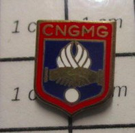 2217 Pin's Pins / Beau Et Rare / THEME : MILITARIA / GENDARMERIE CNGMG La Caisse Nationale Du Gendarme (CNG) - Militaria