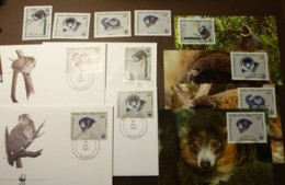 Comores 1987 WWF Mongoz Makile Lemur Mongos Michel 792-795  Maxi Card FDC MNH ** #cover 5012 - Lots & Serien