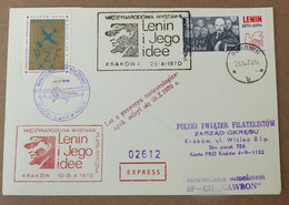 Polen Luftpost Lotnicza   Airplane  Krakau   1970     #cover5507 - Flugzeuge