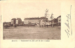 Bruxelles - Laeken, Emplacement Du Futur Port De Mer (1901, Edition E V) - Hafenwesen