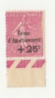 FRANCE 1929 N° 254  Au Profit De La CAISSE D'amortissement Neufs ** - Unused Stamps