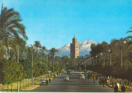 Marrakech - Avenue Mohammed V Avec Koutoubia - Marrakech