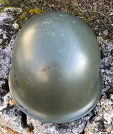 CASQUE Lourd 51 TTA 1951 PATTE FIXE Armée Française DUNOIS 1976 +jugulaire - Casques & Coiffures