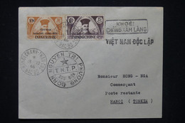 VIETNAM - Enveloppe De Hanoi Pour Hanoi En 1946, Affranchissement Surchargés - L 119137 - Vietnam