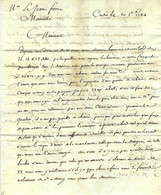 1784 De Cadiz Cadix COMMERCE NEGOCE NAVIGATION FLOTTE Compagnie Des INDES ESPAGNE  FLOTTA DA INDIA NOUVEAU MONDE - Documents Historiques