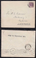 Nigeria 1925 Cover 3P Georg V NUMAN X ROSKILDE Denmark Via JOS Via LAGOS - Nigeria (...-1960)