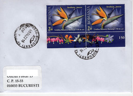 ROMANIA: FLOWERS - STRELITZIA On Circulated Cover - Registered Shipping! - Used Stamps