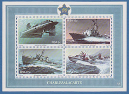 SOUTH AFRICA  1982  NAVAL BASE SHIPS  M.S.  S.G. MS 510  U.M. - Blocks & Sheetlets