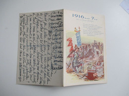 Carte Ouvrante Illustrateur 1916 ....?  CARTE Patriotique Botrel - Weltkrieg 1914-18