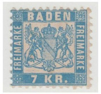 ALLEMAGNE -- BADE --Yvert N° 25a *  --7kr Bleu Ciel -- - Nuovi