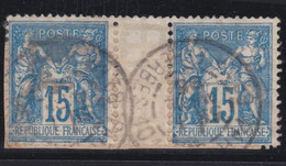 France   .   Y&T    .   90 Paire       .     O    .      Oblitéré   .    /    .   Cancelled - 1876-1898 Sage (Type II)