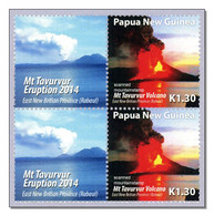 Papua New Guinea 2007 (?) Vulkane Tavurvur Volcano With Pesonaliced Label MNH ** - Papua New Guinea