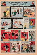 TINTIN - Hergé : Les Aventures De Quick Et Flupke Couleur Datant De 1952 Et Paru Dans Le Journal TINTIN. - Quick Et Flupke
