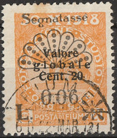 Fiume 1921 Posta Di Fiume -Segnatasse - Francobolli Del 1920 Soprastampati  -Sassone N. 28 - Fiume & Kupa