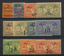 NOUVELLES HEBRIDES - 1920 - N°Yv. 58 à 69 - Série Complète - Neuf * / MH VF - Nuevos