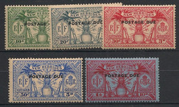 NOUVELLES HEBRIDES - 1925 - Taxe TT N°Yv. 6 à 10 - Série Complète - Neuf * / MH VF - Portomarken