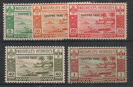 NOUVELLES HEBRIDES - 1938 - Taxe TT N°Yv. 11 à 15 - Série Complète - Neuf * / MH VF - Strafport