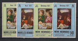 NOUVELLES HEBRIDES - 1971 - N°Yv. 314 à 317 - Noel - Série Complète - Neuf Luxe ** / MNH / Postfrisch - Unused Stamps