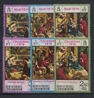 NOUVELLES HEBRIDES - 1976 - N°Yv. 438 à 443 - Noel - Série Complète - Neuf Luxe ** / MNH / Postfrisch - Unused Stamps