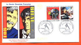 Enveloppe Premier Jour La Bande Déssinée Française Angoulème 29 Janvier 1988 - Lob Et Bilal - 1980-1989