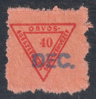 DOCTOR - Health Care Worker Association Labor Union Tax Member LABEL CINDERELLA VIGNETTE 1947 Hungary - Dienstzegels
