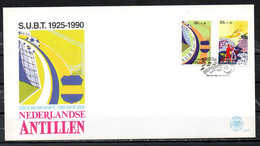 ANTILLES NEERLANDAISES. N°873-4 De 1987 Sur Enveloppe 1er Jour (FDC). Drogue/Tabac/Alcool. - Drogen