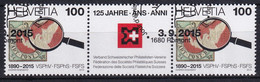 Zumstein S93 / MiNr. 2407 Schweiz2015, 3. Sept. 125 Jahre Verband Schweizerischer Philatelisten-Vereine (VSPhV) - Se-Tenant