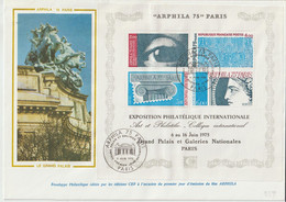 France FDC Grand Format 1975 Arphila BF 7 - 1970-1979