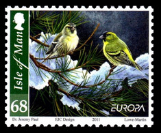 ISLA DE MAN ISLE OF MAN INSEL MAN 2011 EUROPA CEPT FORESTS Stamp With "EUROPA" Logo From Sheetlets (perf. 12 ½ X13) ** - 2011