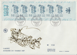 France FDC Grand Format 1987 Journée Du Timbre BC 2469A - 1980-1989