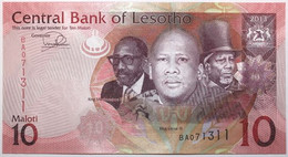 Lesotho - 10 Maloti - 2013 - PICK 21b - NEUF - Lesoto