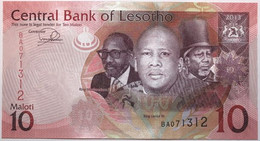 Lesotho - 10 Maloti - 2013 - PICK 21b - NEUF - Lesoto