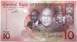 Lesotho - 10 Maloti - 2013 - PICK 21b - NEUF - Lesoto