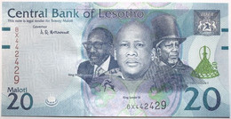 Lesotho - 20 Maloti - 2021 - PICK 22d - NEUF - Lesotho