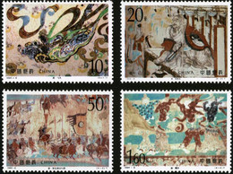 China 1994-8 The Dunhuang Murals (5th Series) MNH Buddhism Fauna Horse - Neufs