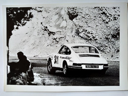 PORSCHE 911 - Rallye Du Dauphiné (?) - Années 1980/90 - Photographie Argentique 13 X 18 - TBE - Automobili