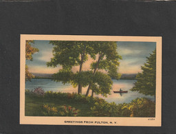 111930        Stati  Uniti,    Greetings  From  Fulton,  N. Y.,  NV(scritta) - Viste Panoramiche, Panorama