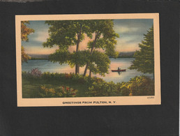111931        Stati  Uniti,    Greetings  From  Fulton,  N. Y.,  NV(scritta) - Panoramic Views