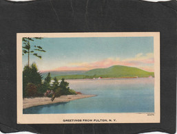 111932        Stati  Uniti,    Greetings  From  Fulton,  N. Y.,  NV(scritta) - Mehransichten, Panoramakarten