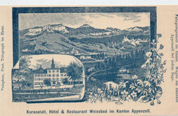 DC2715 - Ak Kuranstalt Hotel Restaurant Weissbad Appenzell - Otros